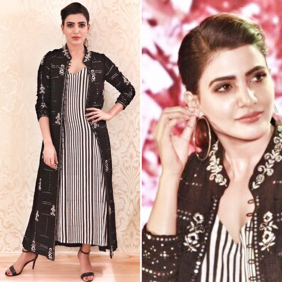 Samantha at Irumbu Thirai teaser launch.