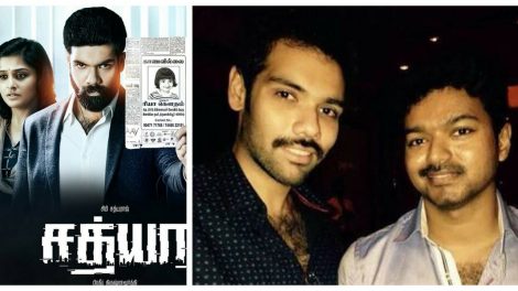 Actor Vijay congratulates Sibiraj for the success of Sathya movie