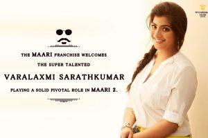 Varalaxmi to work in Maari 2