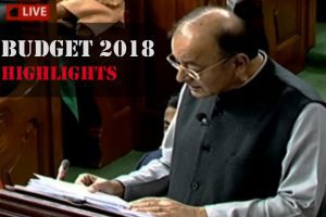 Union Budget 2018-2019 Highlights. Image source- @airnewsalerts/Twitter