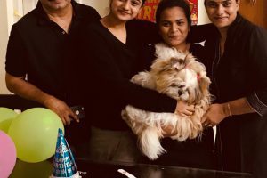 Namitha Pramod responds to online criticisms for celebrating her pet's birthday.