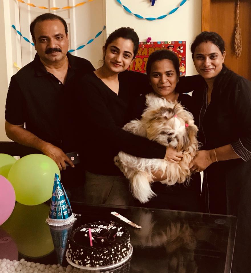 Namitha Pramod responds to online criticisms for celebrating her pet's birthday.