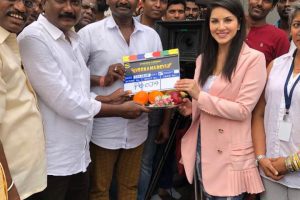 Sunny Leone's Veeramadevi shooting begins.