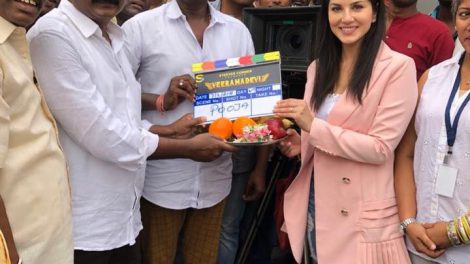 Sunny Leone's Veeramadevi shooting begins.