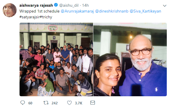 Aishwarya Rajesh and Sathyaraj