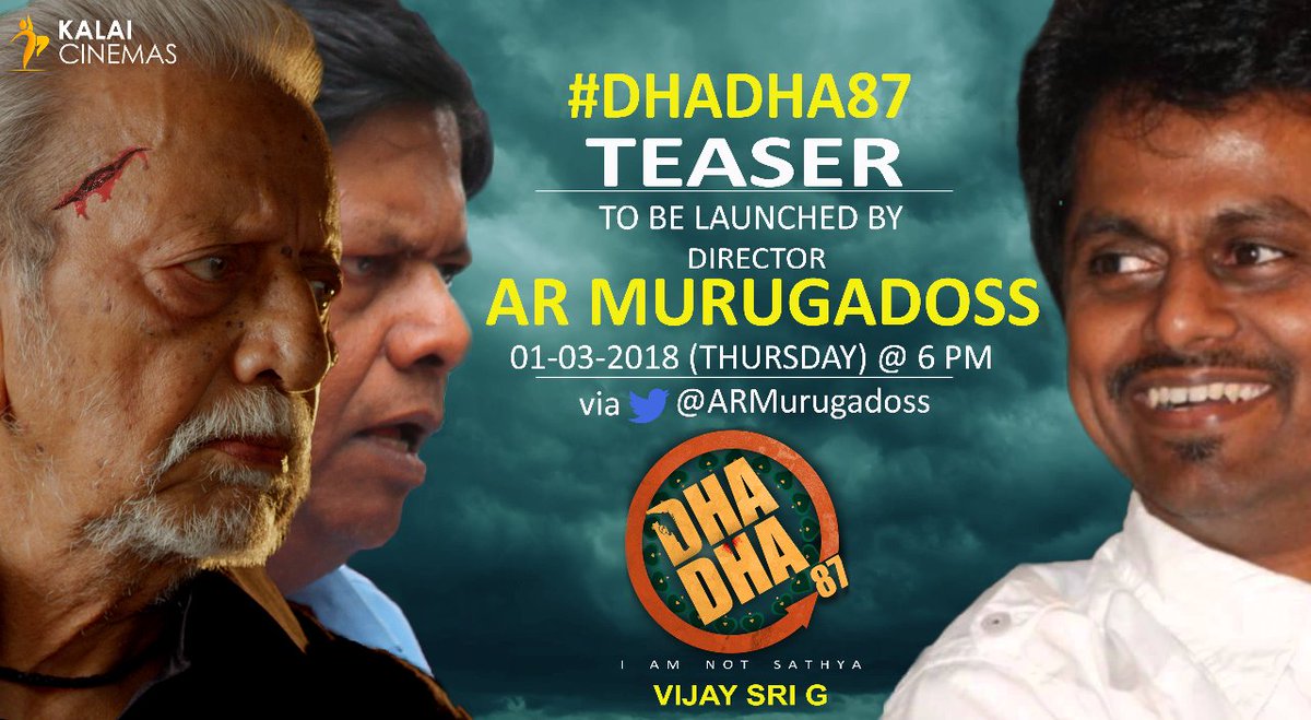 AR Murugadoss to release Dha Dha teaser on Thursday evening at 6 p.m.