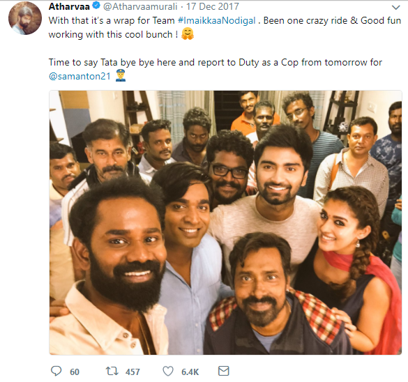 Imaikaa Nodigal shooting wrapped up