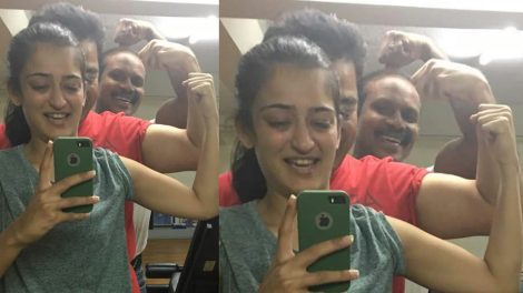 Kamal Haasan's gym picture with Akshara Haasan gives us serious fitness goals.