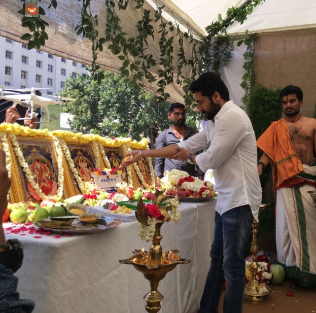 Actor Karthi's 17th project, Karthi 17, directed by Rajath Ravi Shankar launched with a simple pooja.