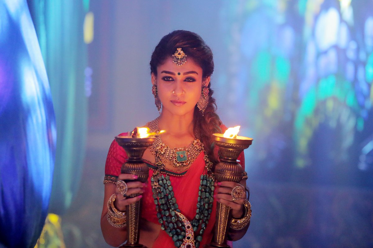 Nayanthara in a still from Kaashmora