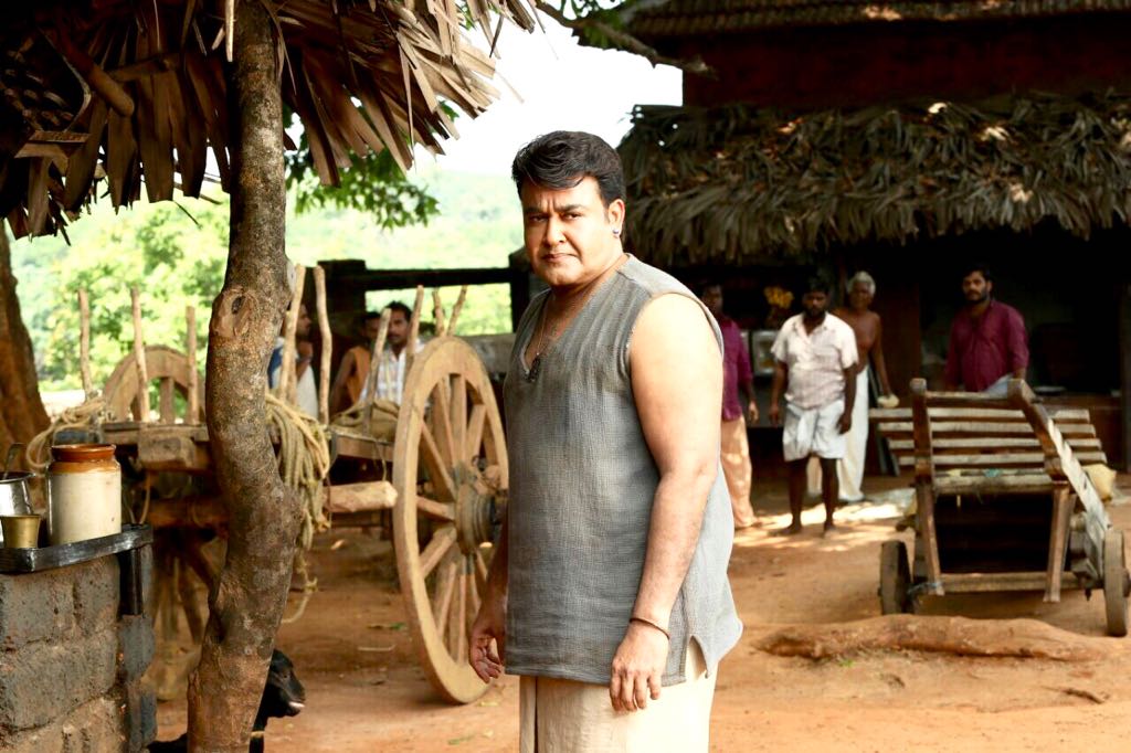 Mohanlal from the sets of Odiyan