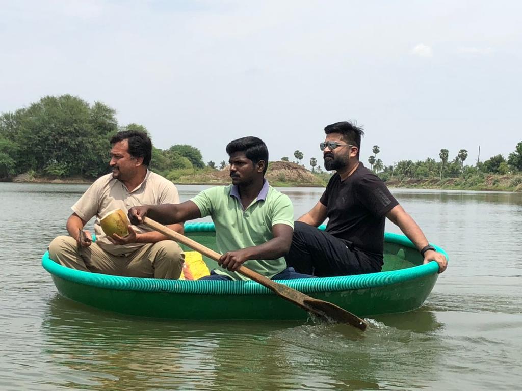Simbu at Salem to study the water conservation work in person.