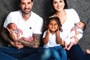 Sunny Leone and Daniel Weber celebrate the birth of their twins.