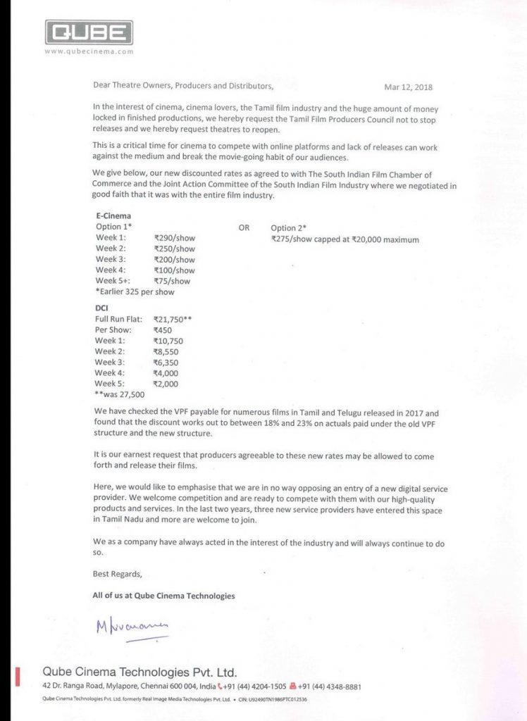 Digital Service Provider releases revised tariff rates.