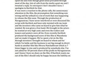 Gautham Menon, Karthick Naren and Siddharth spark controversy on social media.