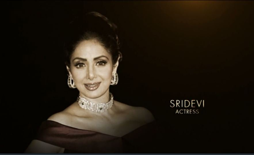 Late actor Sridevi honored at the 90th Academy Awards