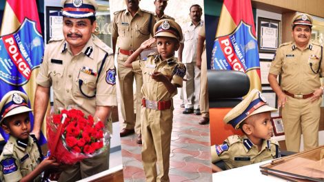 6 year old become Police Commissioner for a day
