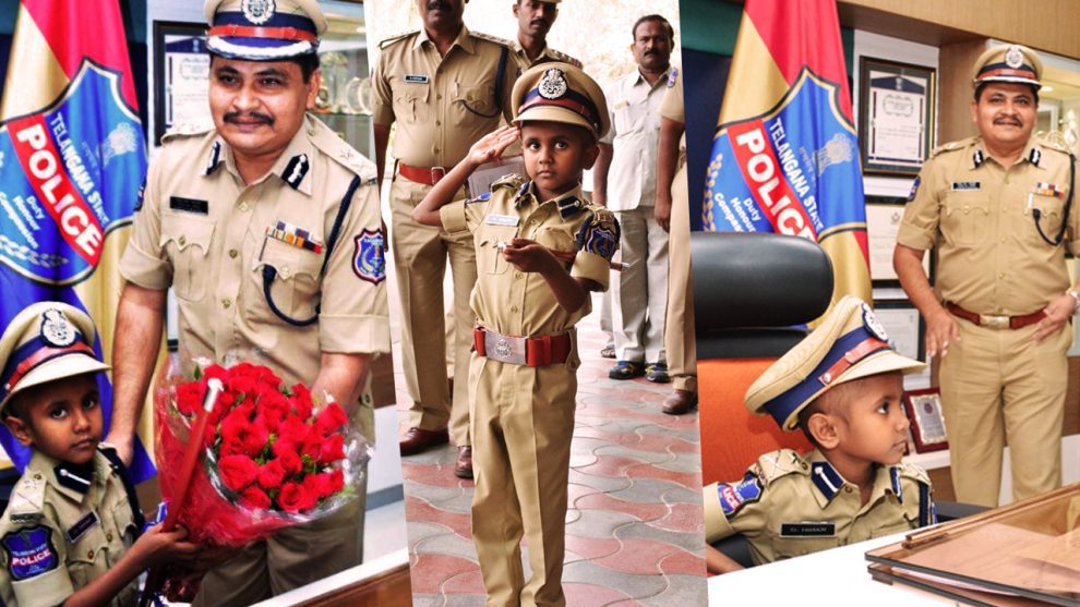 6 year old become Police Commissioner for a day