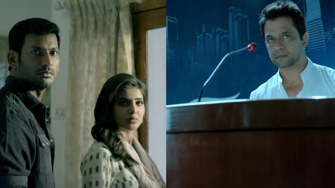 Stills from the Irumbu Thirai Trailer | Vishal, Samantha, Arjun