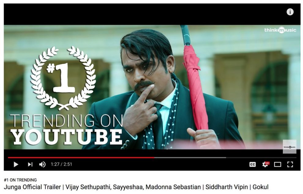 Junga trailer crosses 2 million views