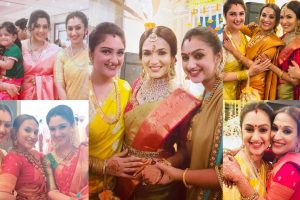 Pritha Hari and Sridevi Vijaykumar attend Soundarya Rajinikanth and Ved Vishagan wedding