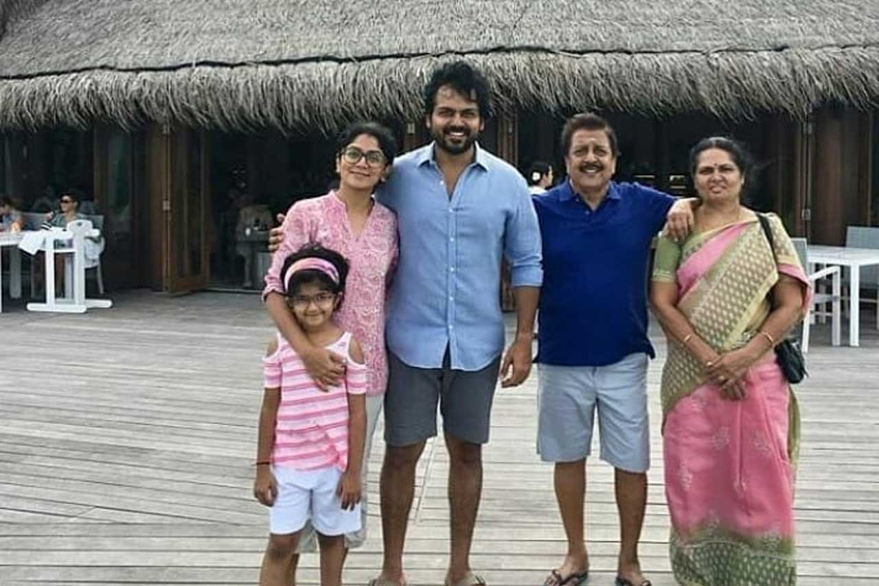 Karthi family photo