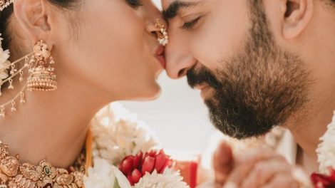 wedding photos of Tamil actress Ramaiya Pandiyan