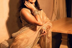 Pooja showcasing a glamorous look in her latest photoshoot