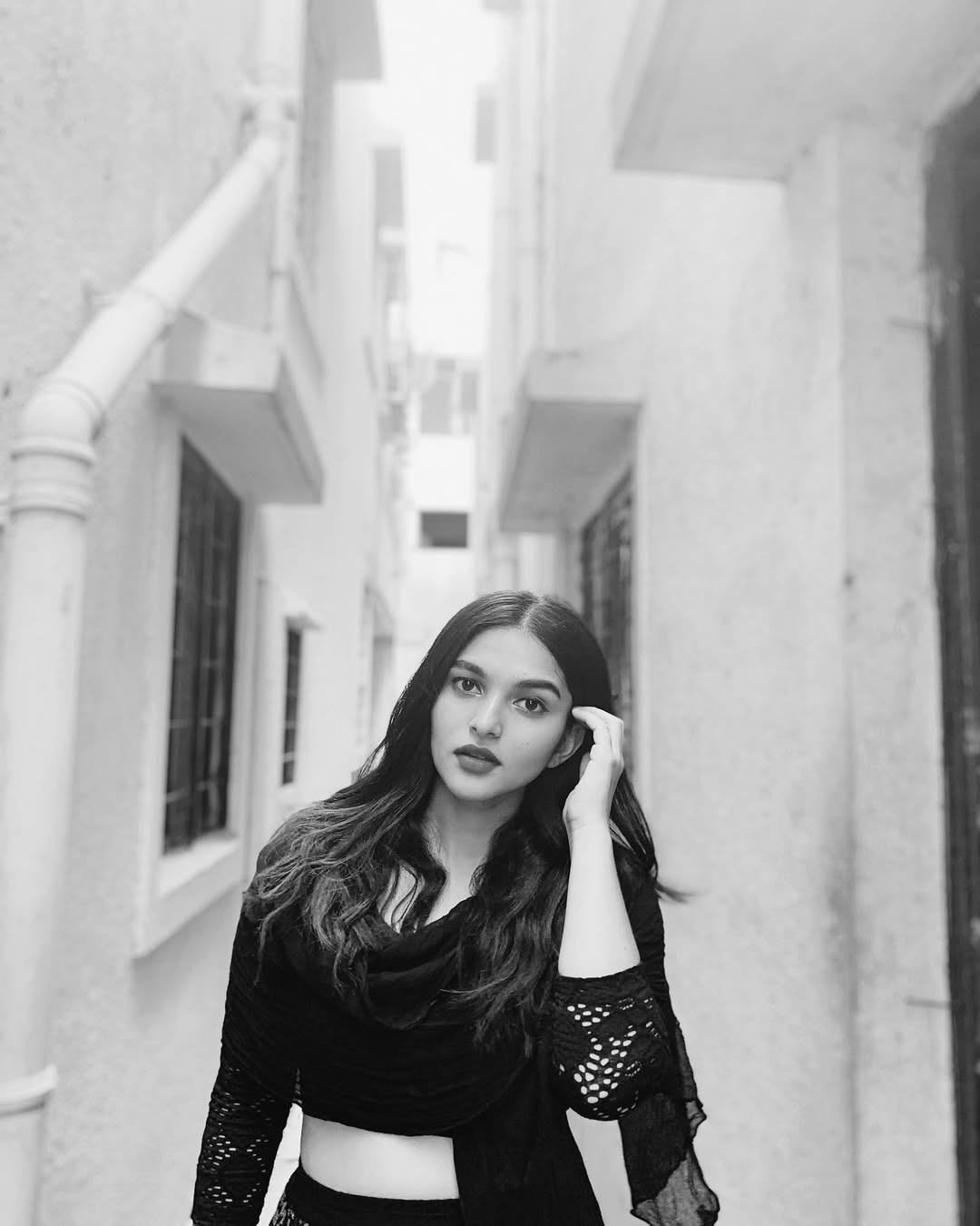 Kayadu Lohar Stuns in a Black Outfit