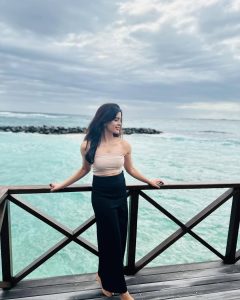 Amritha Aiyer Flaunts Her Beauty in Elegant Fashionable Photos