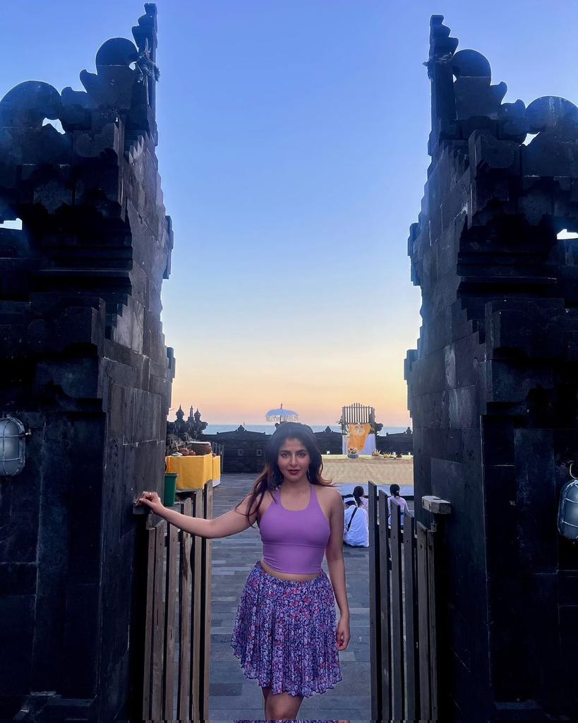 Iswarya Menon Shines in Lavender Outfit