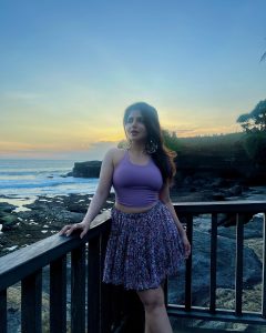 Iswarya Menon Shines in Lavender Outfit