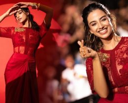 Meenakshi Chaudhary Stuns in a Bold Red Outfit