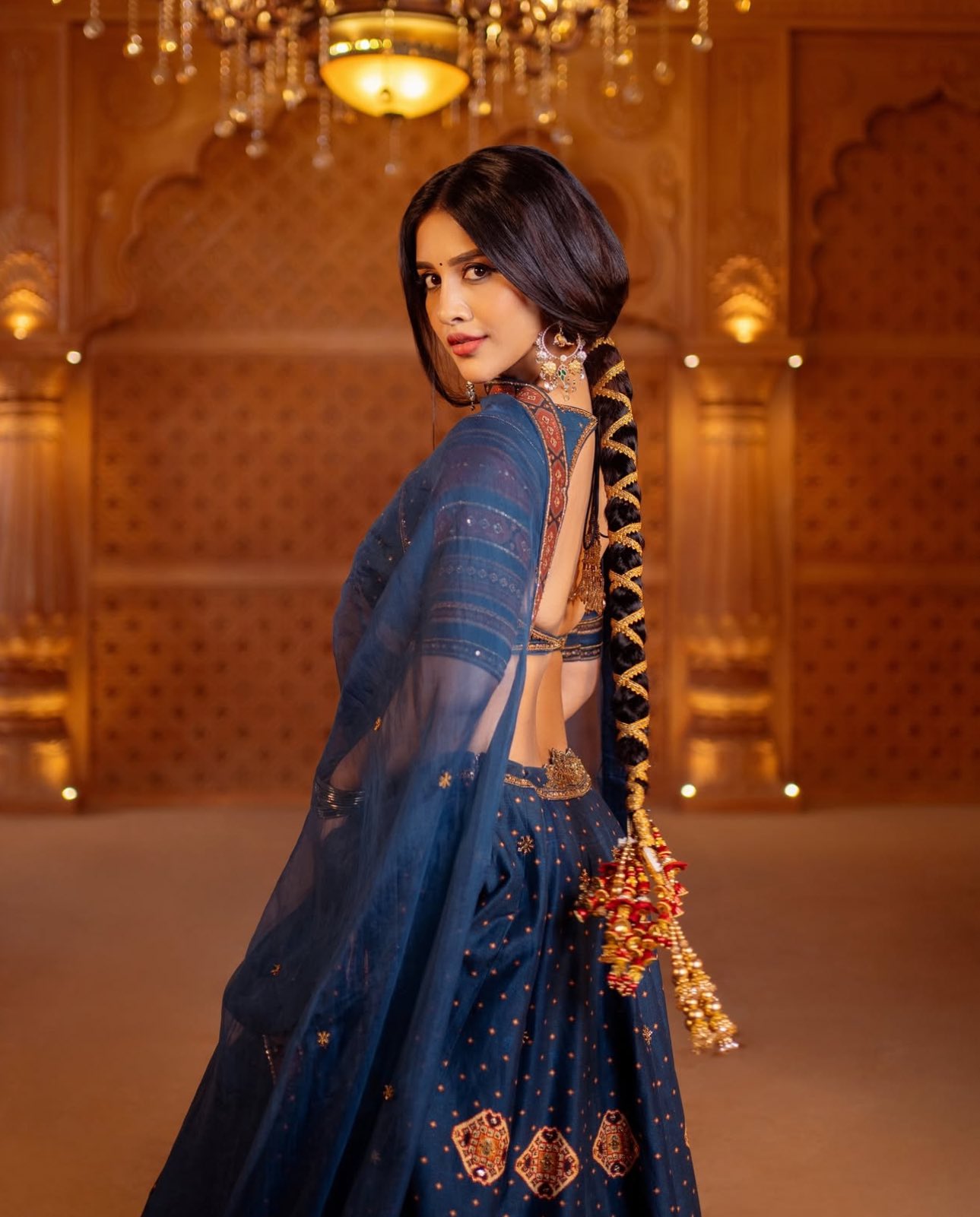 Nabha Natesh Stuns in Lehenga and set trends on the internet