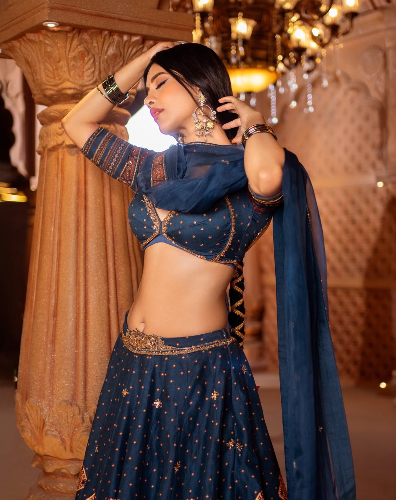 Nabha Natesh Stuns in Lehenga and set trends on the internet