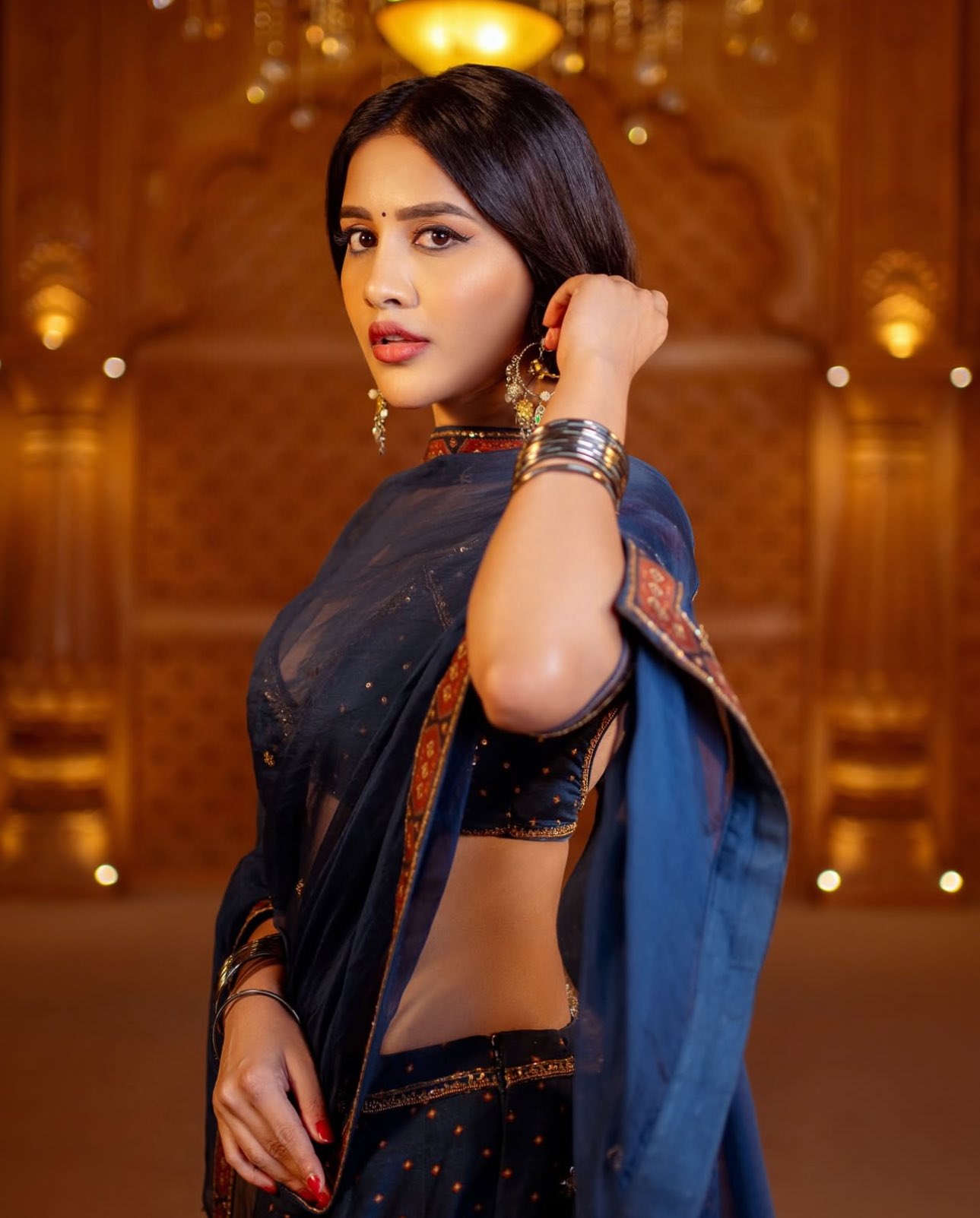Nabha Natesh Stuns in Lehenga and set trends on the internet
