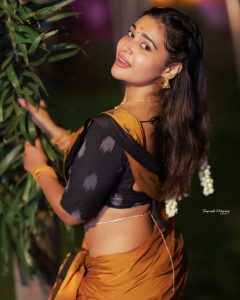 Dharsha Gupta Stuns in 3 Different Saree Avatars