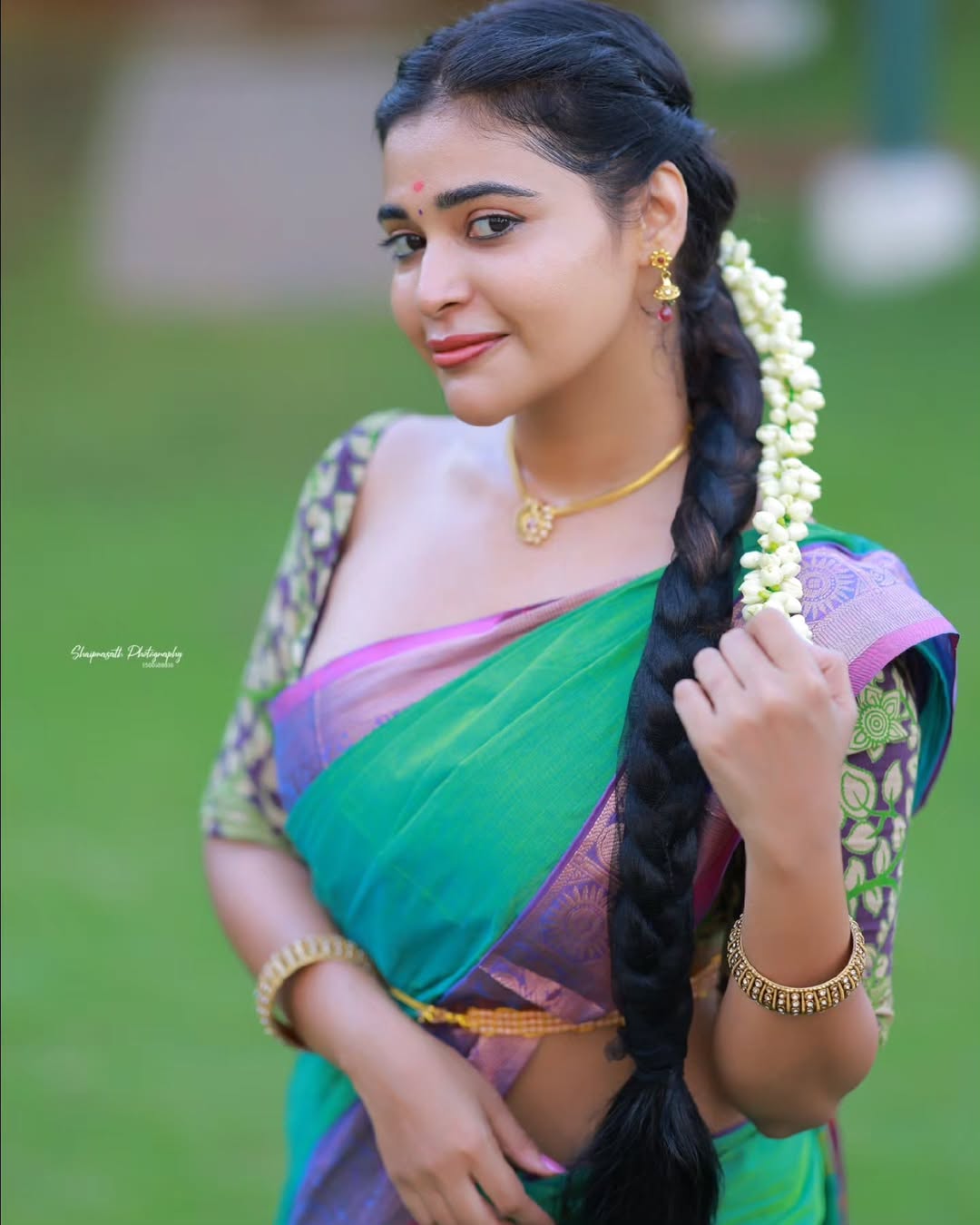 Dharsha Gupta Stuns in 3 Different Saree Avatars