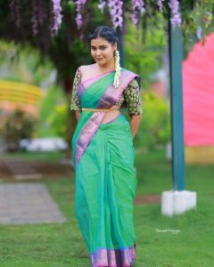 Dharsha Gupta Stuns in 3 Different Saree Avatars