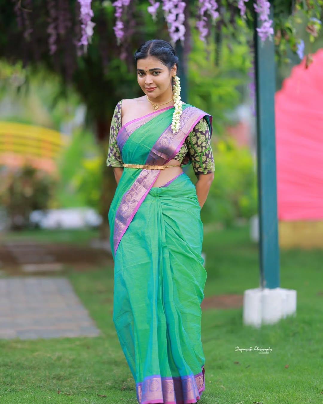 Dharsha Gupta Stuns in 3 Different Saree Avatars