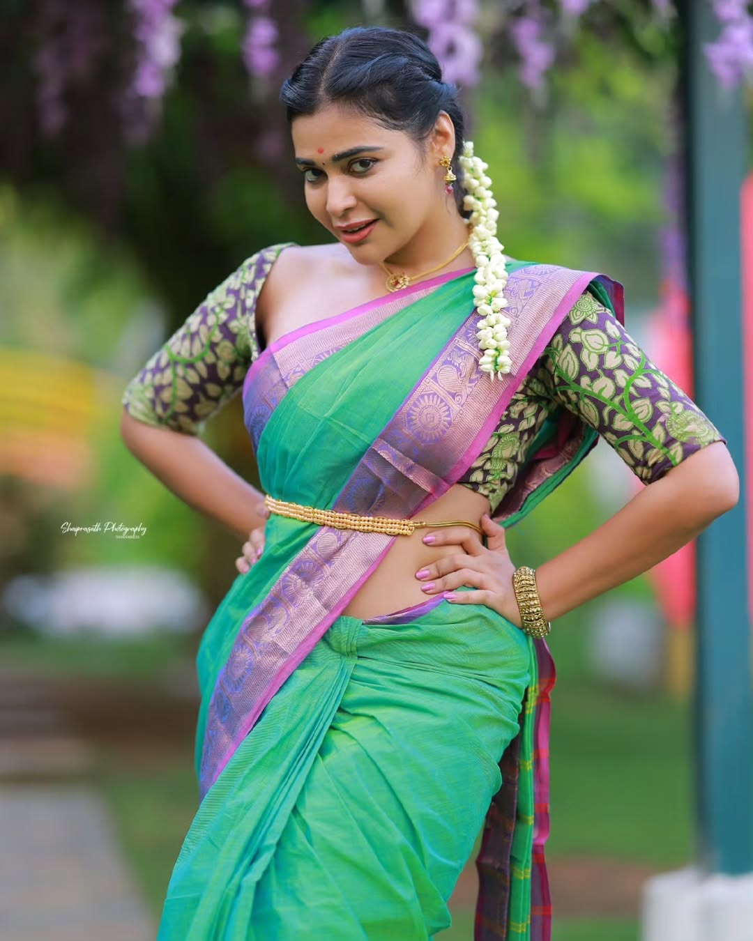 Dharsha Gupta Stuns in 3 Different Saree Avatars