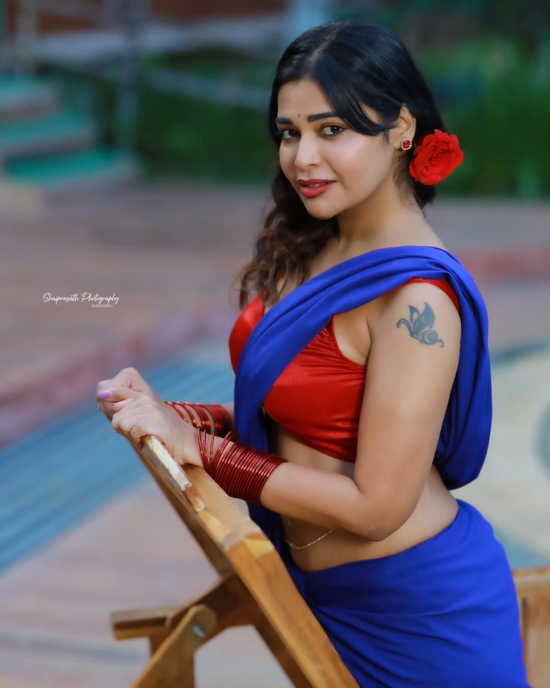 Dharsha Gupta Stuns in 3 Different Saree Avatars