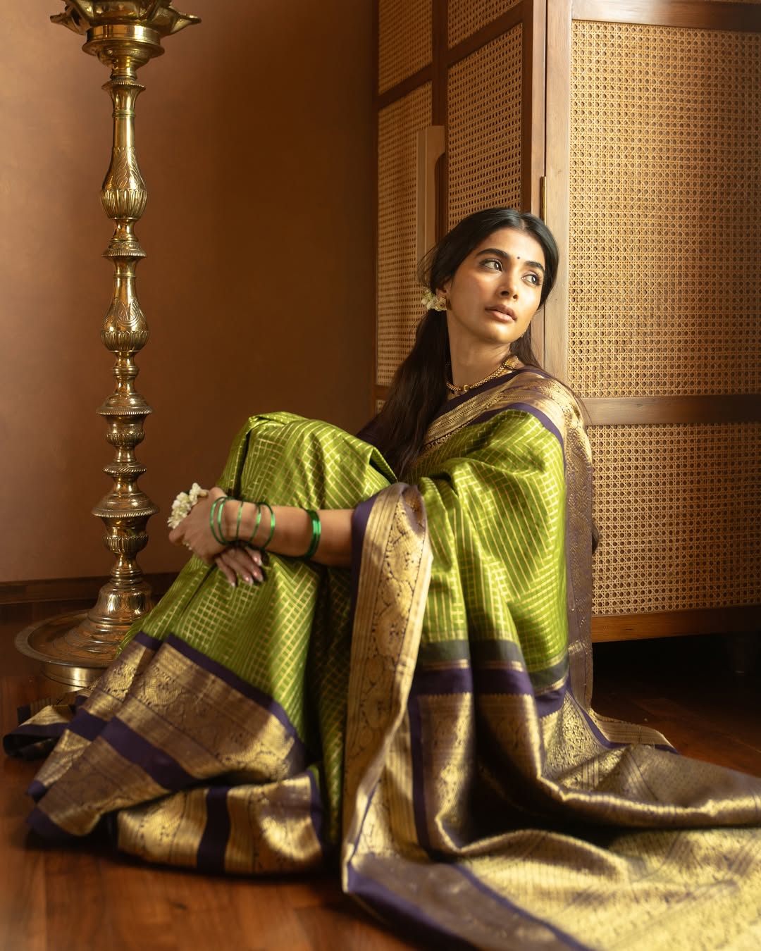 Pooja Hegde Viral Vintage Look Photos