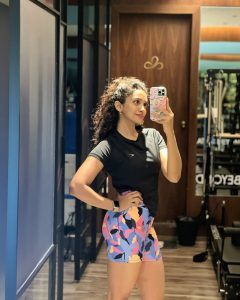 Saanve Megghana Stuns in Modern Outfit