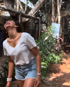 Saanve Megghana Stuns in Modern Outfit