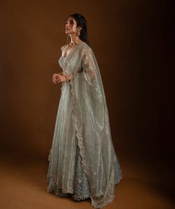 Losliya Looks Gorgeous in Lehenga Outfit