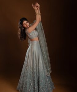 Losliya Looks Gorgeous in Lehenga Outfit