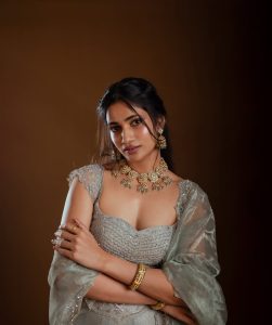 Losliya Looks Gorgeous in Lehenga Outfit