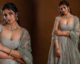 Losliya Looks Gorgeous in Lehenga Outfit