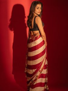 Trisha Krishnan Stuns in Elegant Look at Thug Life Promotion